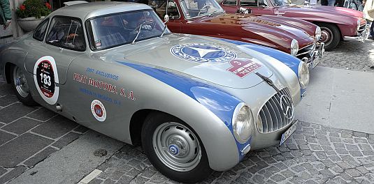 1952 300SL Mercedes Benz in the Mille Miglia 2010