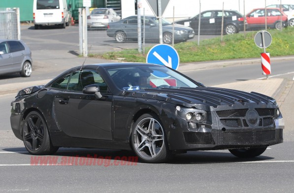 03 sl amg 597x392 Spy Photo Latest Mercedes Benz SL63 AMG