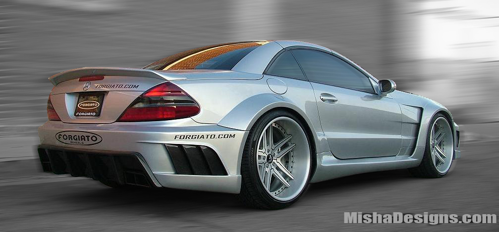 MISHA DESIGNS MERCEDES SL WIDEBODY KIT3 597x278 MISHA DESIGNS MERCEDES SL 