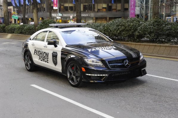 cls63amg fashionforce 04 597x397 CLS 63 AMG Fashion Force Patrols NYC in 