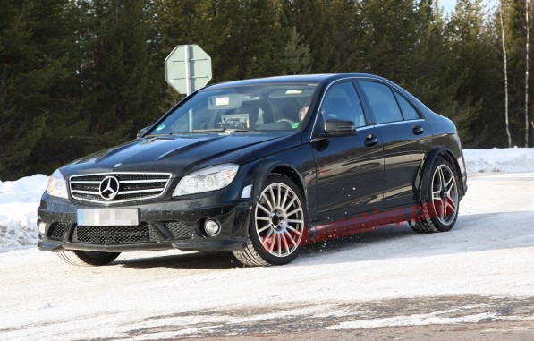 C63 AMG BlackSeries Testing01 597x381 C63 AMG Black Series Spied Testing on