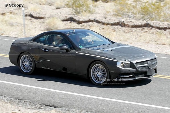 spyshots 2012 mercedes sl shows more skin medium 2 597x397 2012 SL Spy Shots