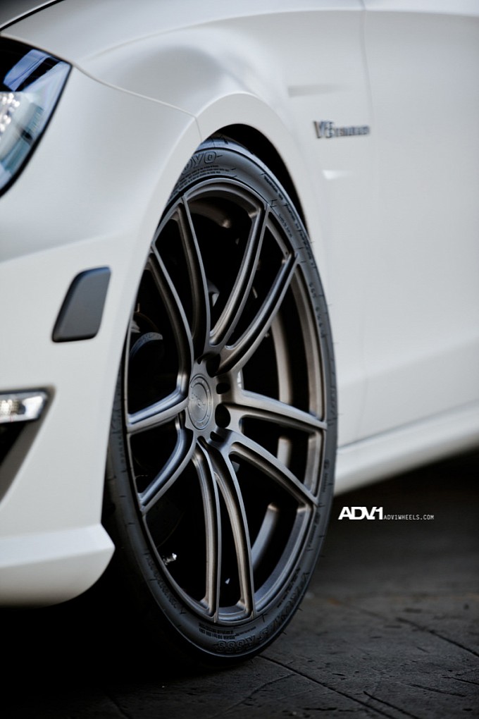 ADV1 Wheels on the Mercedes CLS63 AMG 