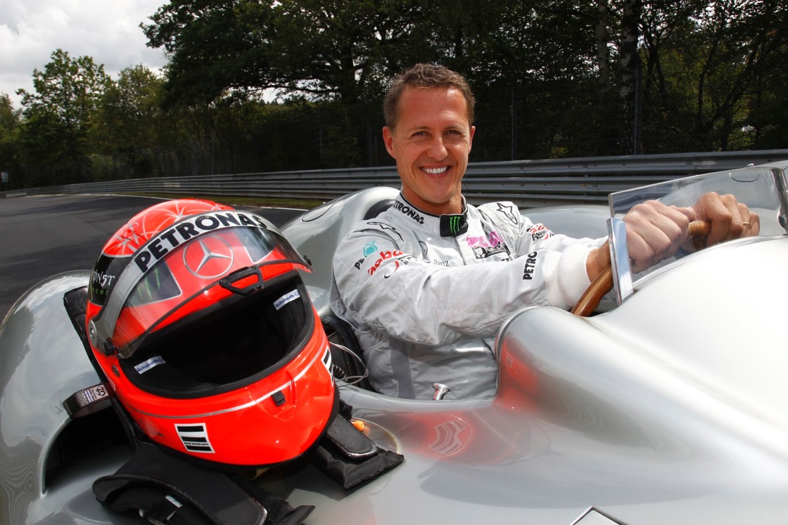 Fotoshooting Mercedes-Benz Silberpfeile, Nuerburgring Nordschleife, 21.07.2011Michael Schumacher, Mercedes-Benz W196 Stromlinie