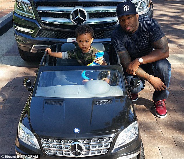 50 cent 1 50 Cent, His Son, and Their Matching Mercedes Benz Rides