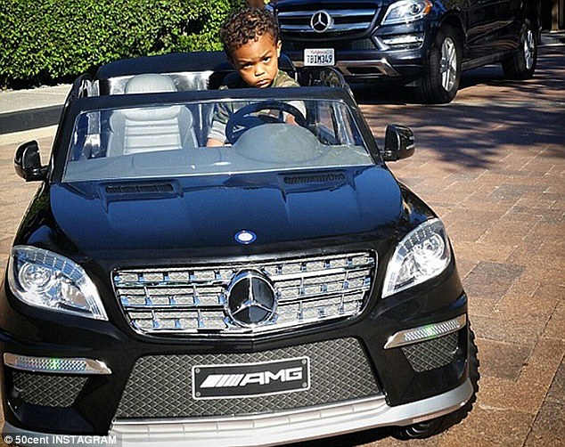 50 cent 2 50 Cent, His Son, and Their Matching Mercedes Benz Rides