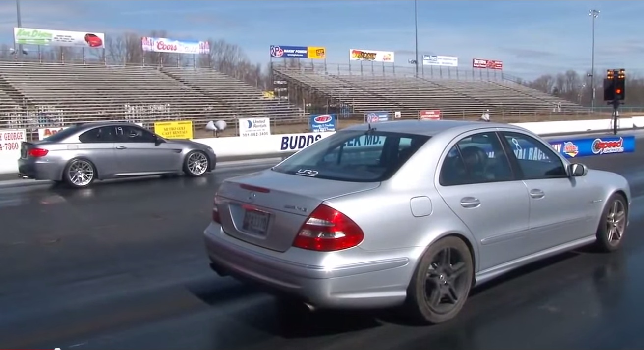 Drag e55 mercedes race