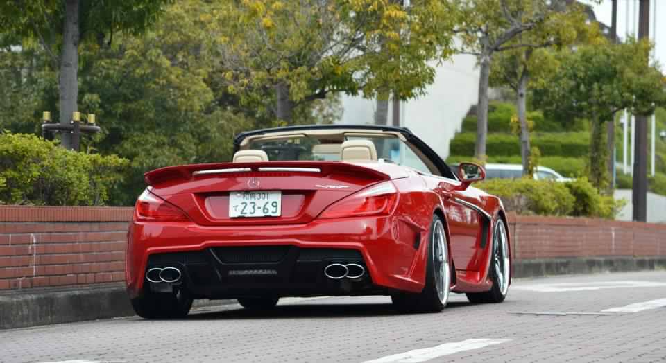 Mercedes sl fire