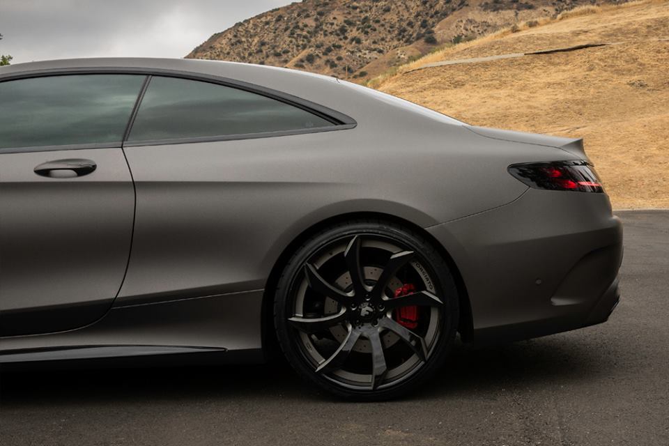 Gunmetal Grey Mercedes Benz S Class Coupe Fitted With Forgiato Wheels 