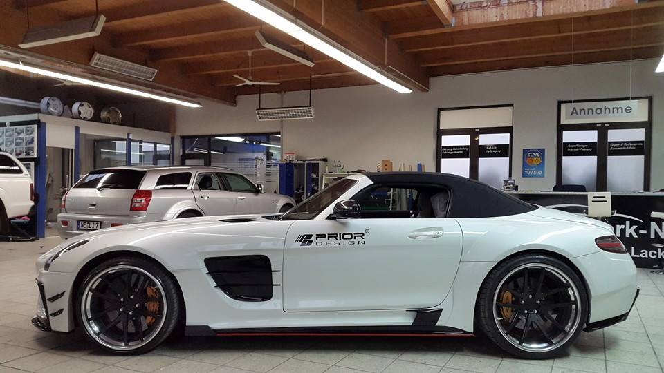 Mercedes-Benz SLS Roadster Given Wide Body By Prior Design