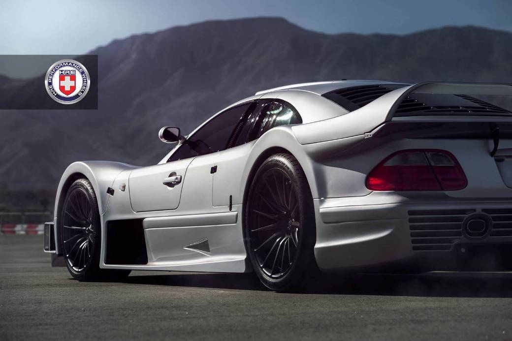 Satin Black HRE Wheels Fitted Into A Mercedes-Benz CLK GTR