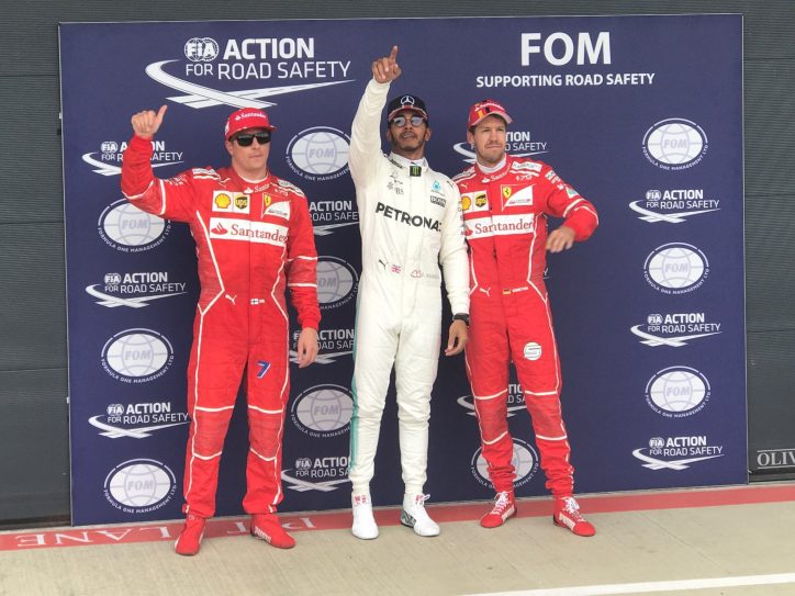 Lewis Hamilton stormed to pole position at the British Grand Prix