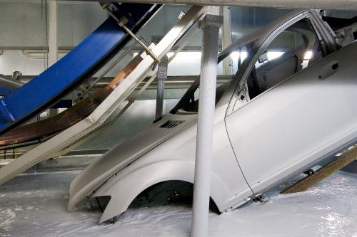 Mercedes paints their cars virtually first