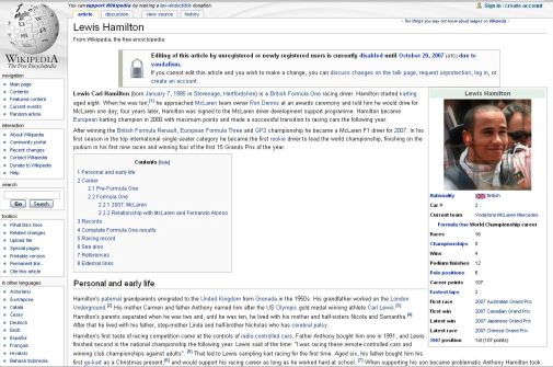 Mercedes hunts for Wikipedia vandal