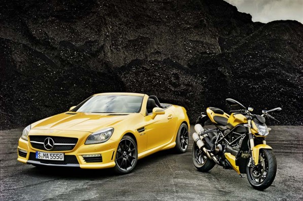 New Mercedes/Ducati Pairing Paints A Pretty Picture