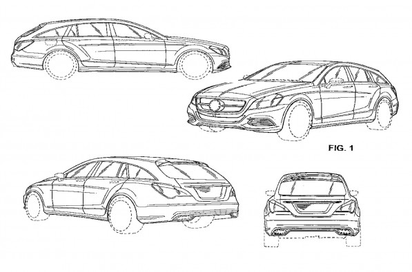CLS Shooting Brake Patent Pics Surface