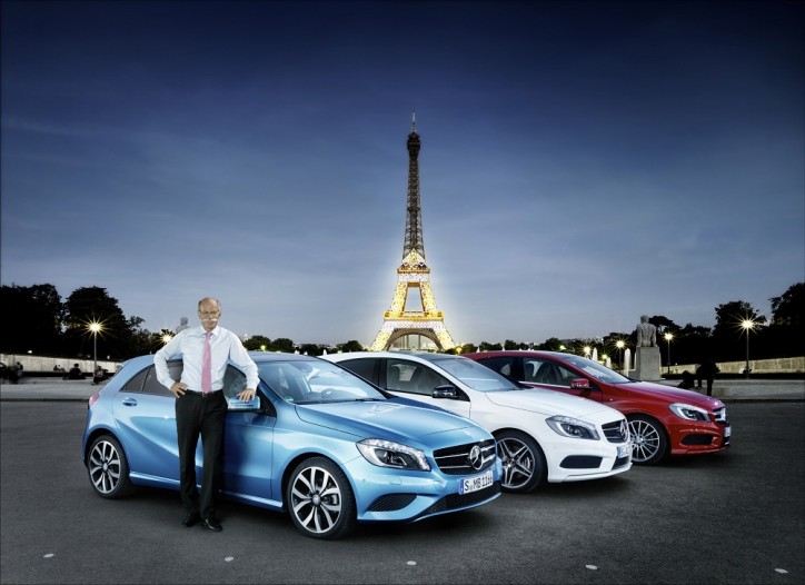 Mercedes-Benz Introduces New A-Class to Record Crowd in France