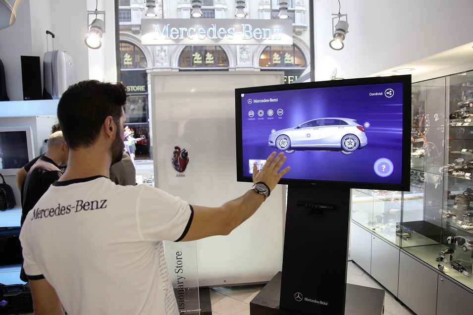 Mercedes-Benz Opens “Visionary Store” Showroom in Milan for A-Class Launch