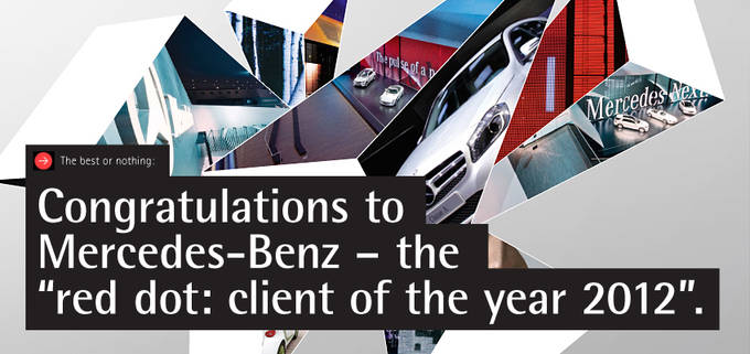Mercedes-Benz Honored with “red dot: client of the year 2012” Distinction