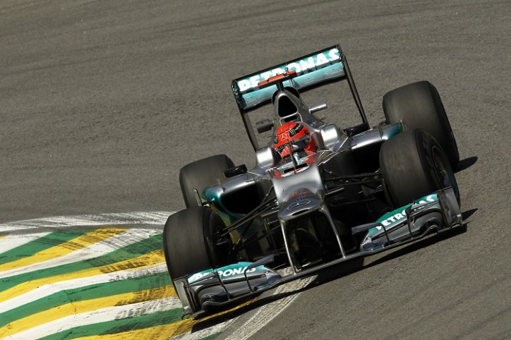 F1: Rosberg P9, Schumi P13 as Hamilton Gets Pole in Brazilian GP