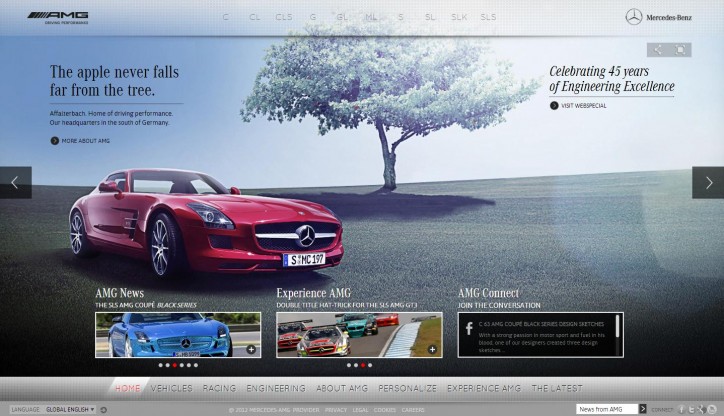 New Vehicle Configurator and AMG Website Redesign to Start in Mercedes-Benz’s 2013