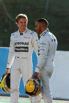 Rosberg and Hamilton