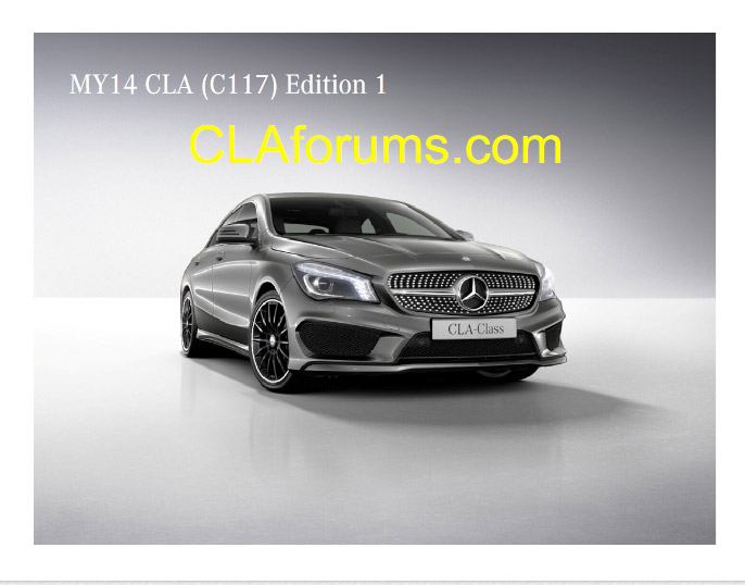 Exclusive News: Mercedes-Benz 2014 CLA Product Guide Revealed