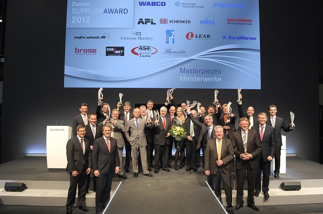 Daimler Recognizes Best Suppliers of 2012
