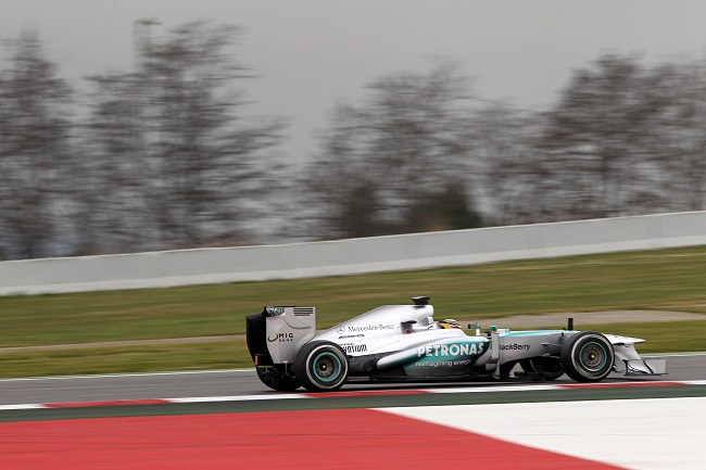 Lewis Hamilton Preseason Barcelona F1 2013