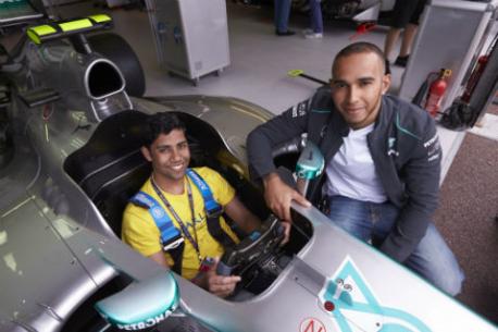 Hamilton Fulfills Wish of a Longtime Fan