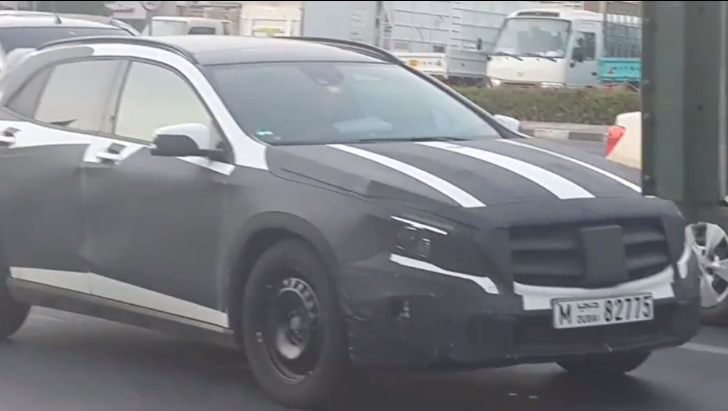 Mercedes-Benz GLA Class Crossover Prototype Make An Appearance In Dubai