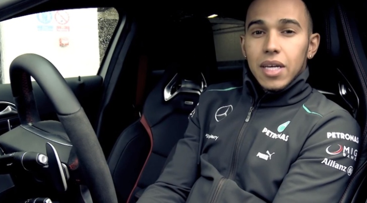 Lewis Hamilton Takes The Mercedes-Benz A45 AMG Out For A Spin