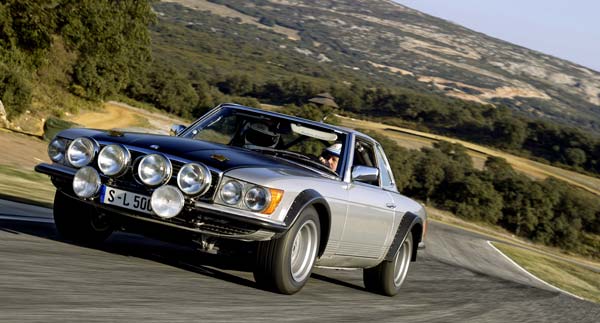 Mercedes-Benz Classic to Field 500 SL at ADAC Eifel Rally