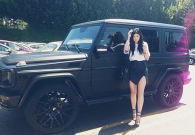 Kylie Jenner Takes Her Mercedes-Benz G-Class SUV Out For A Spin