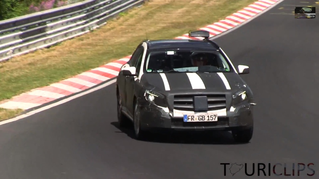 Mercedes-Benz GLA Spotted With Taxi Sign On Nurburgring