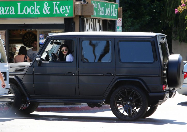 Kylie Jenner Takes Her Mercedes-Benz G-Class SUV Out For A Spin