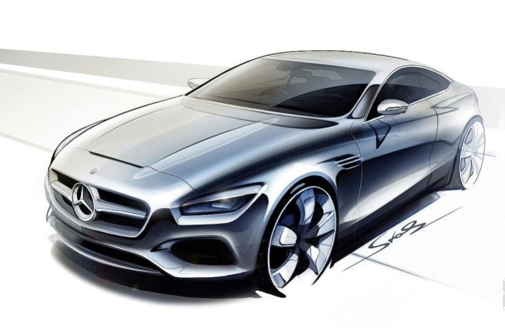 Design Sketches Of Mercedes-Benz S-Class Coupe Concept Released