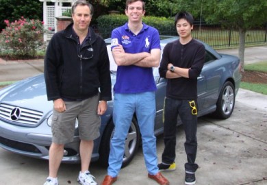 Ed Bolian with Crew and Mercedes-Benz CL55 AMG
