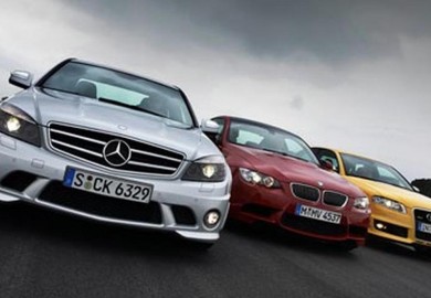 Mercedes, Audi and BMW