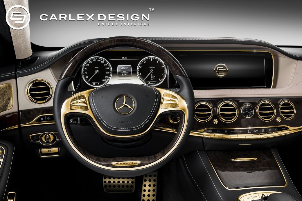 Interior Of 2014 Mercedes Benz S63 Amg Enhanced By Carlex