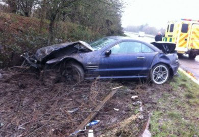 Mercedes SL65 AMG Wrecked by Mechanics