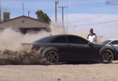 Mercedes-Benz CLK 63 AMG Black Series Drifting In The Desert