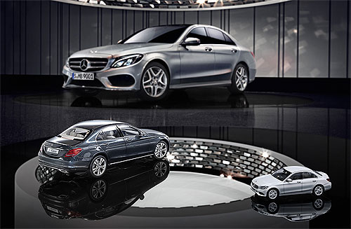 New Mercedes-Benz C-Class gets the collectible miniature model treatment -   - A Mercedes-Benz Fan Blog