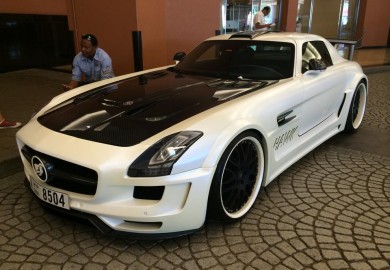 White Hamann Hawk Mercedes SLS AMG Spotted In Dubai