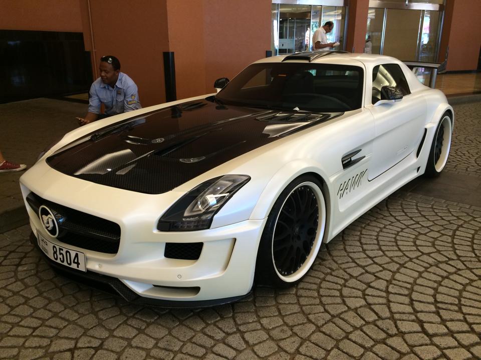 White Hamann Hawk Mercedes SLS AMG Spotted In Dubai