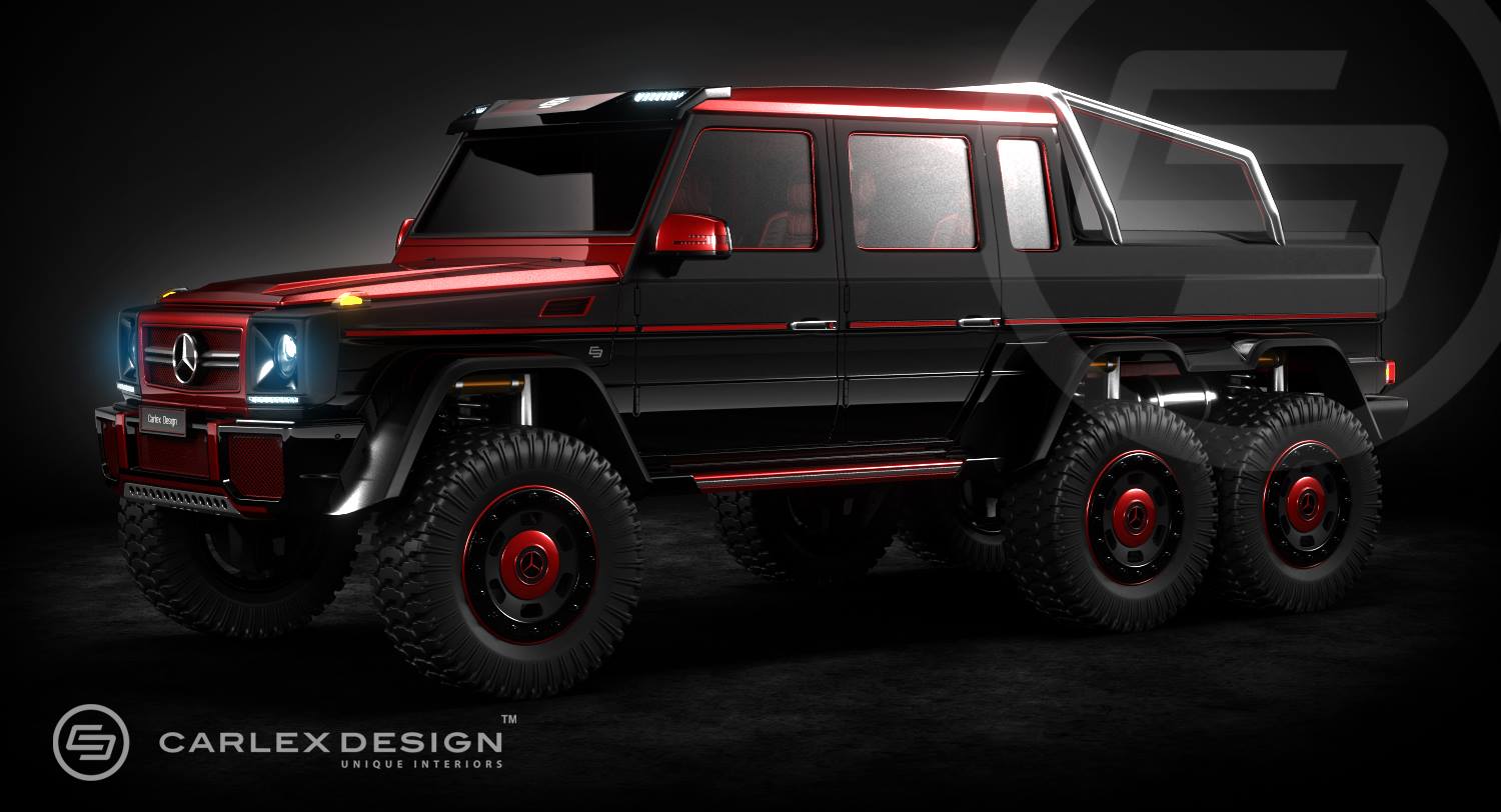 Mercedes G63 Amg 6x6 Rendering By Carlex Design