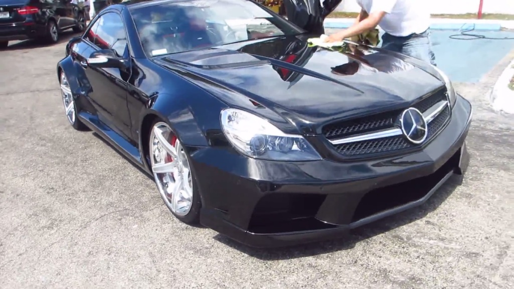 Customized Mercedes-Benz SL65 AMG of Ice-T Shown On CF Charities Event
