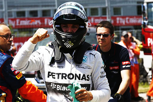 Rosberg takes pole at Canadian GP in another Mercedes front-row lockout