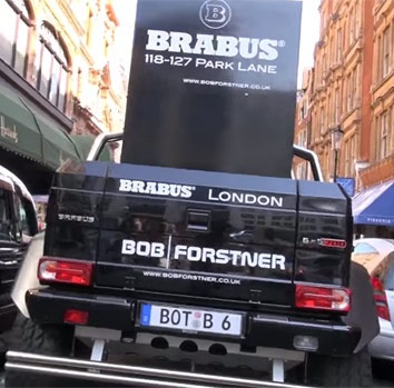 Video of Brabus-Tuned Mercedes G63 6×6 Cruising London