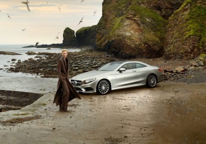 tilda swinton in new mercedes-benz ad